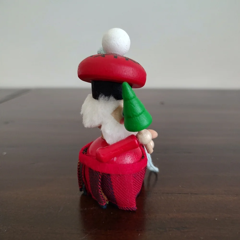 Vintage Steinbach Christmas Ornament Scottish Santa German Wood